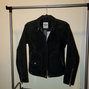 Harley Davidson Juniors size XS Faux Suede biker jacket